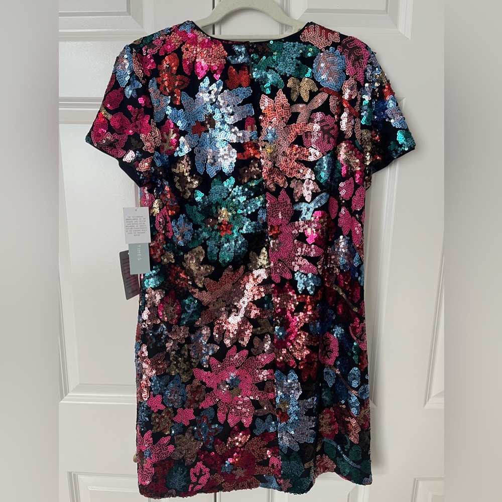 London Times Sequin T-shirt Dress size 8 - Picture 3 of 3